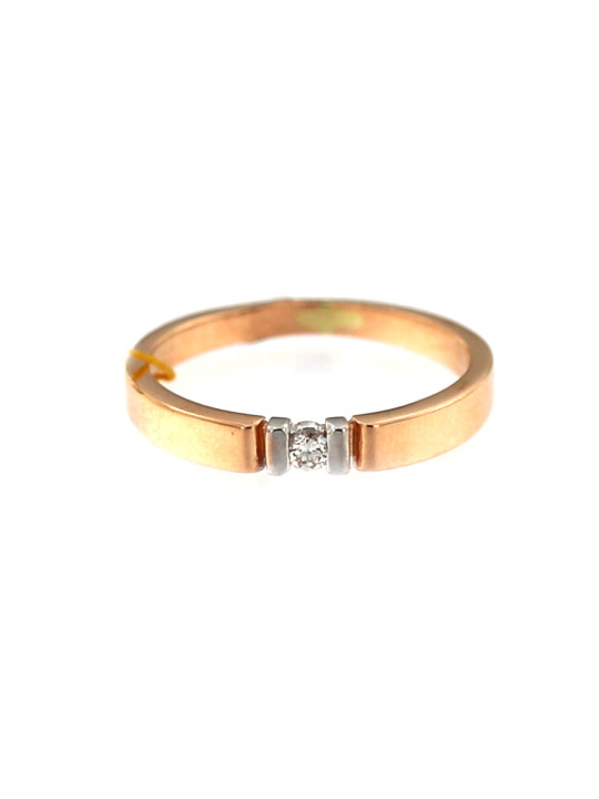 Rose gold ring with diamond DRBR06-09