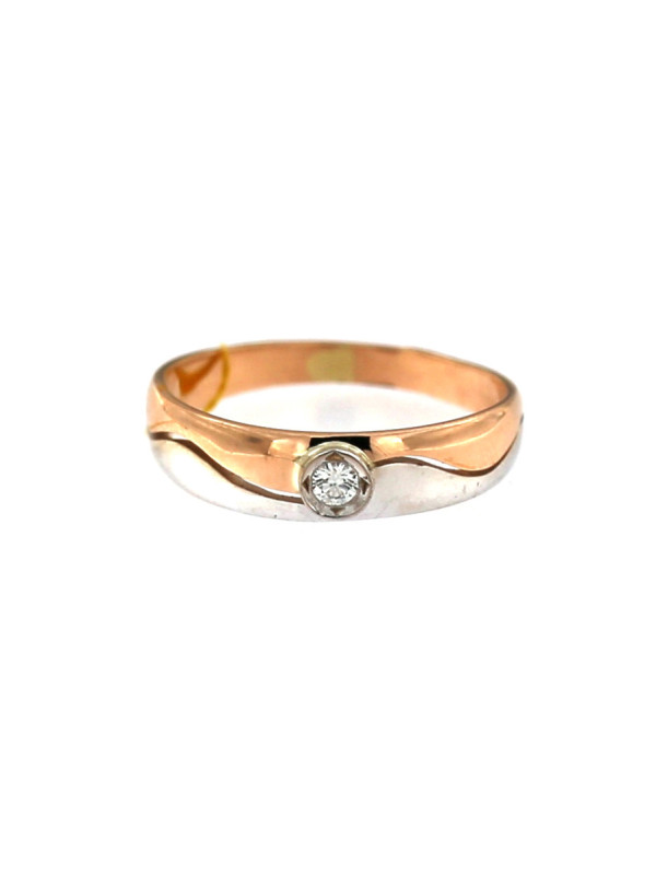Rose gold ring with diamond DRBR06-11