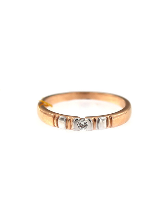 Auksinis žiedas su briliantu DRBR06-12