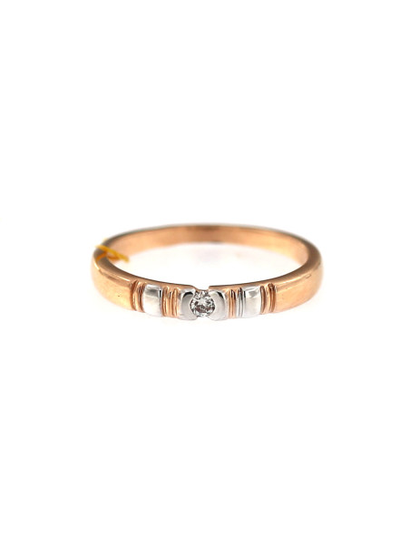Rose gold ring with diamond DRBR12-12