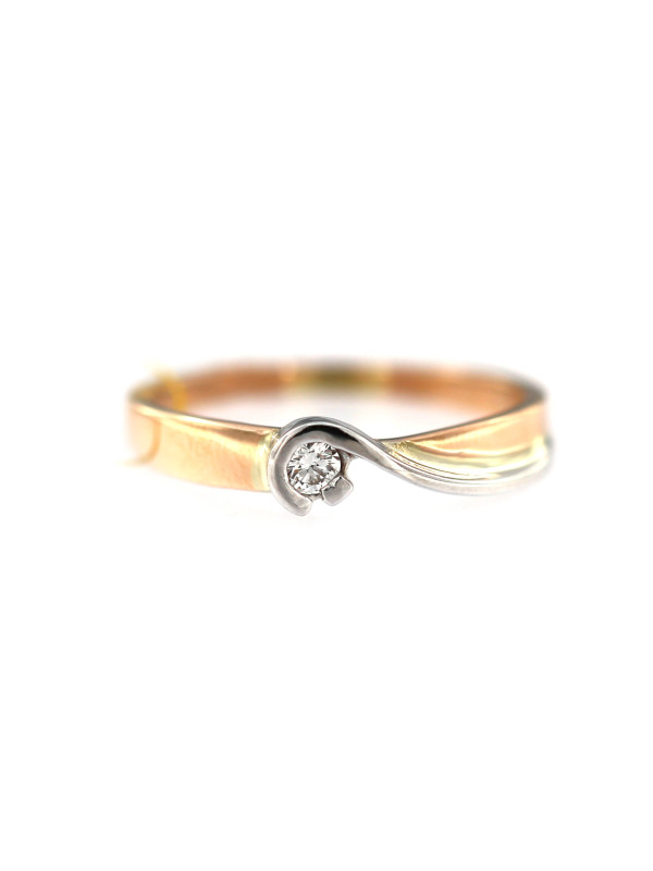 Rose gold ring with diamond DRBR06-20