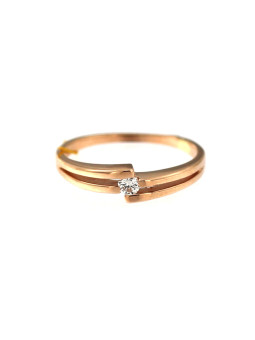 Rose gold ring with diamond DRBR07-03