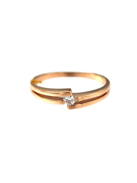 Rose gold ring with diamond DRBR11-03