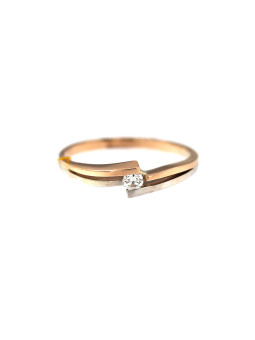 Rose gold ring with diamond DRBR11-04
