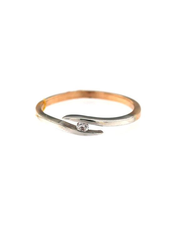 Rose gold ring with diamond DRBR07-05