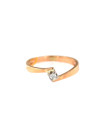 Rose gold ring with diamond DRBR08-02
