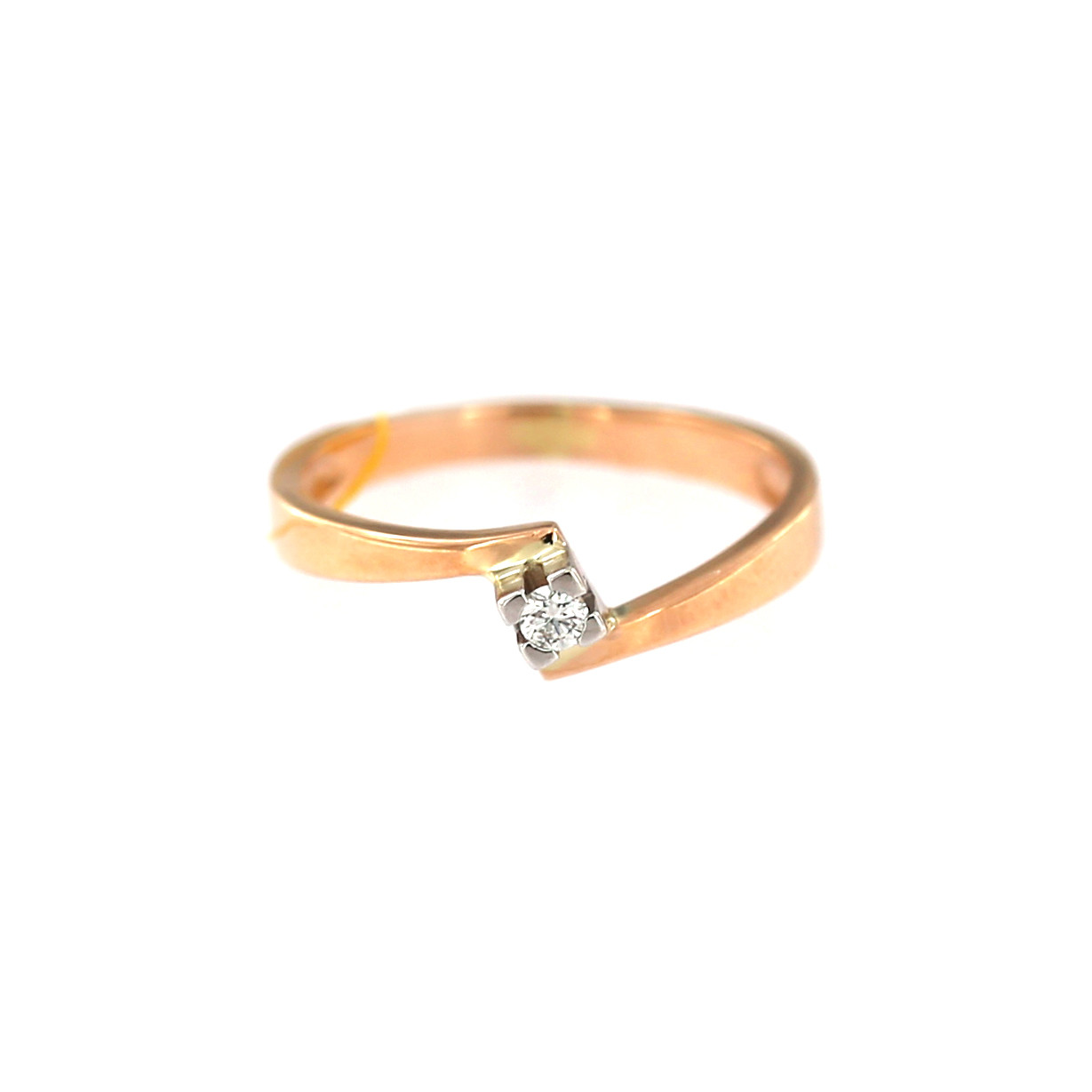 Rose gold ring with diamond DRBR08-02
