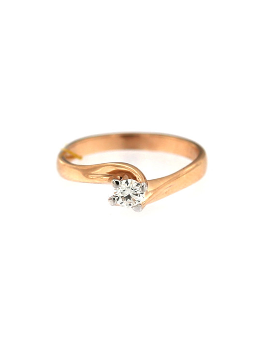 Rose gold ring with diamond DRBR08-03