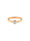 Rose gold ring with diamond DRBR09-01