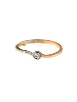 Rose gold ring with diamond DRBR06-03 0.025 ct