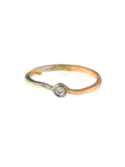 Rose gold ring with diamond DRBR09-03