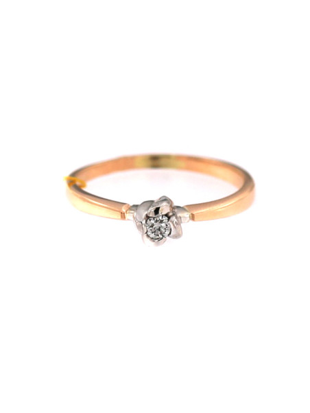 Rose gold ring with diamond DRBR05-02