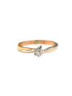 Rose gold ring with diamond DRBR12-01