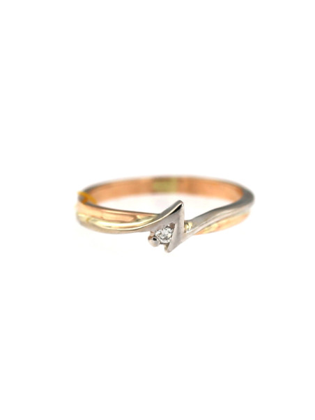 Rose gold ring with diamond DRBR16-02
