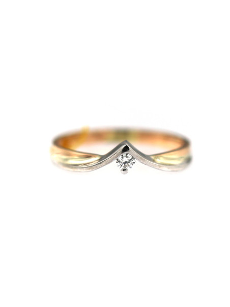 Rose gold ring with diamond DRBR16-03