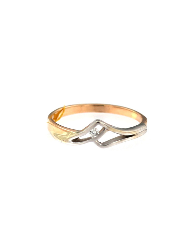 Rose gold ring with diamond DRBR12-04