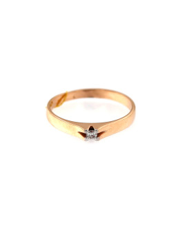 Rose gold ring with diamond DRBR13-03