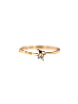 Rose gold ring with diamond DRBR11-06