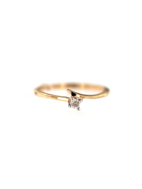 Rose gold ring with diamond DRBR02