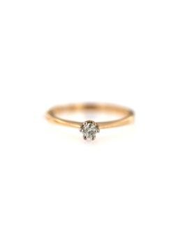 Rose gold ring with diamond DRBR05