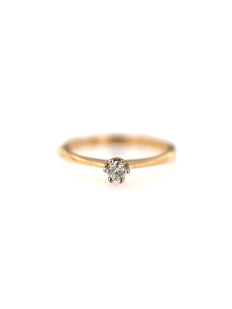 Rose gold ring with diamond DRBR02-30
