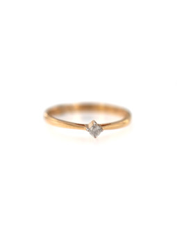 Rose gold ring with diamond DRBR06
