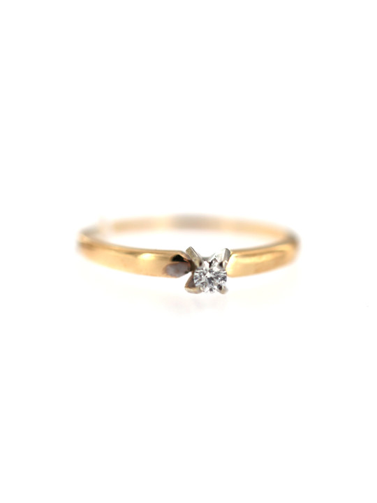 Rose gold ring with diamond DRBR07