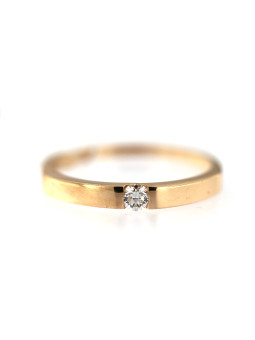 Rose gold ring with diamond DRBR09