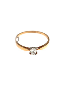 Rose gold ring with diamond DRBR07-02