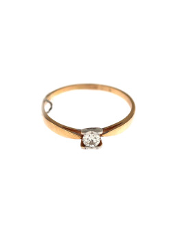 Rose gold ring with diamond DRBR11