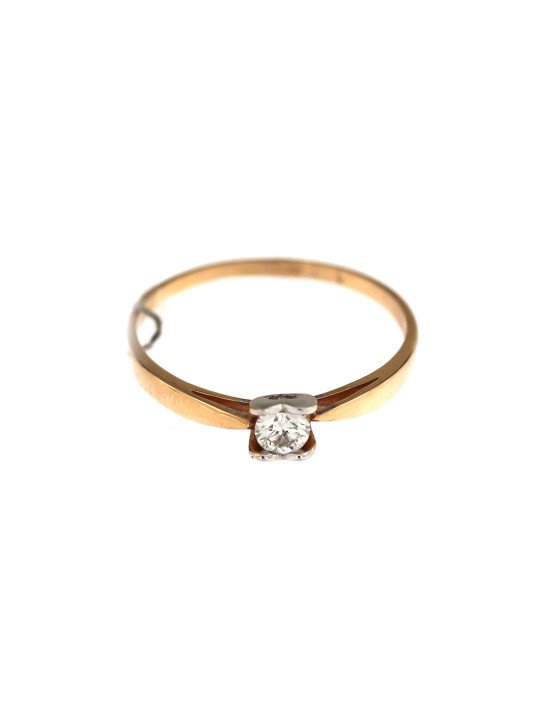 Rose gold ring with diamond DRBR11