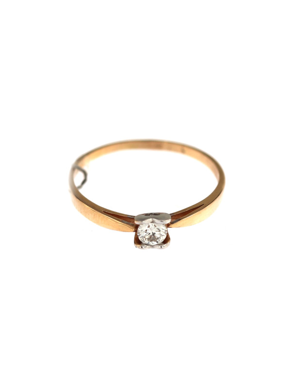 Rose gold ring with diamond DRBR11