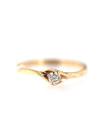 Rose gold ring with diamond DRBR12