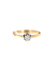 Rose gold ring with diamond DRBR17