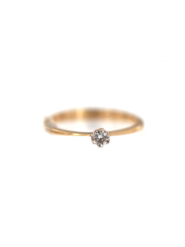 Rose gold ring with diamond DRBR23
