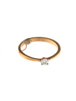 Rose gold ring with diamond DRBR27