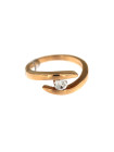 Rose gold ring with diamond DRBR28