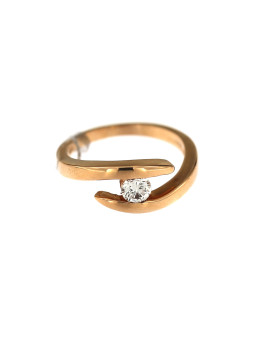 Rose gold ring with diamond DRBR28