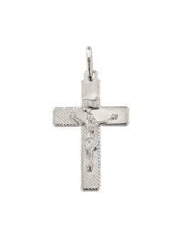 White gold cross pendant ABK01-04