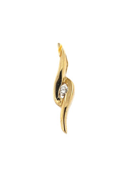 Yellow gold pendant with diamond AGBR04-02