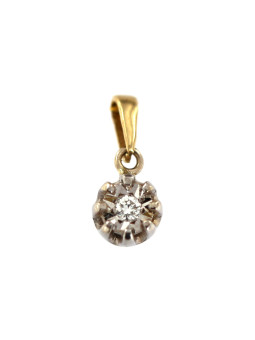 Yellow gold pendant with diamond AGBR07-01
