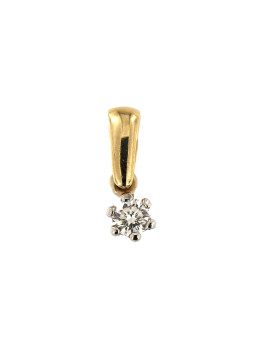 Yellow gold pendant with diamond AGBR07-03