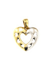 Yellow gold heart pendant AGS01-28