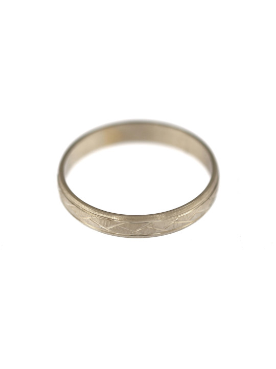 Balto aukso vestuvinis žiedas VEST10