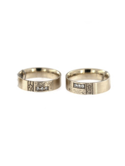 White gold wedding ring VEST40
