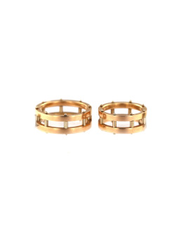 Rose gold wedding ring VEST61