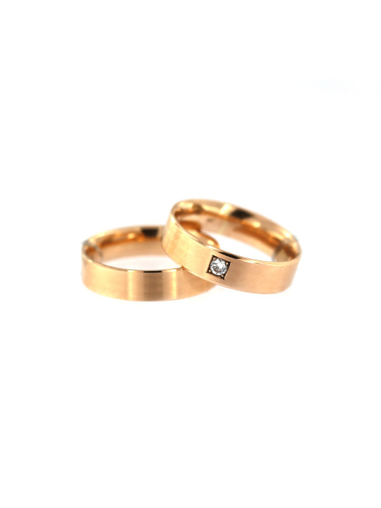 Rose gold wedding ring VEST68
