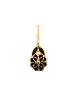 Rose gold enameled pendant ARF22-01