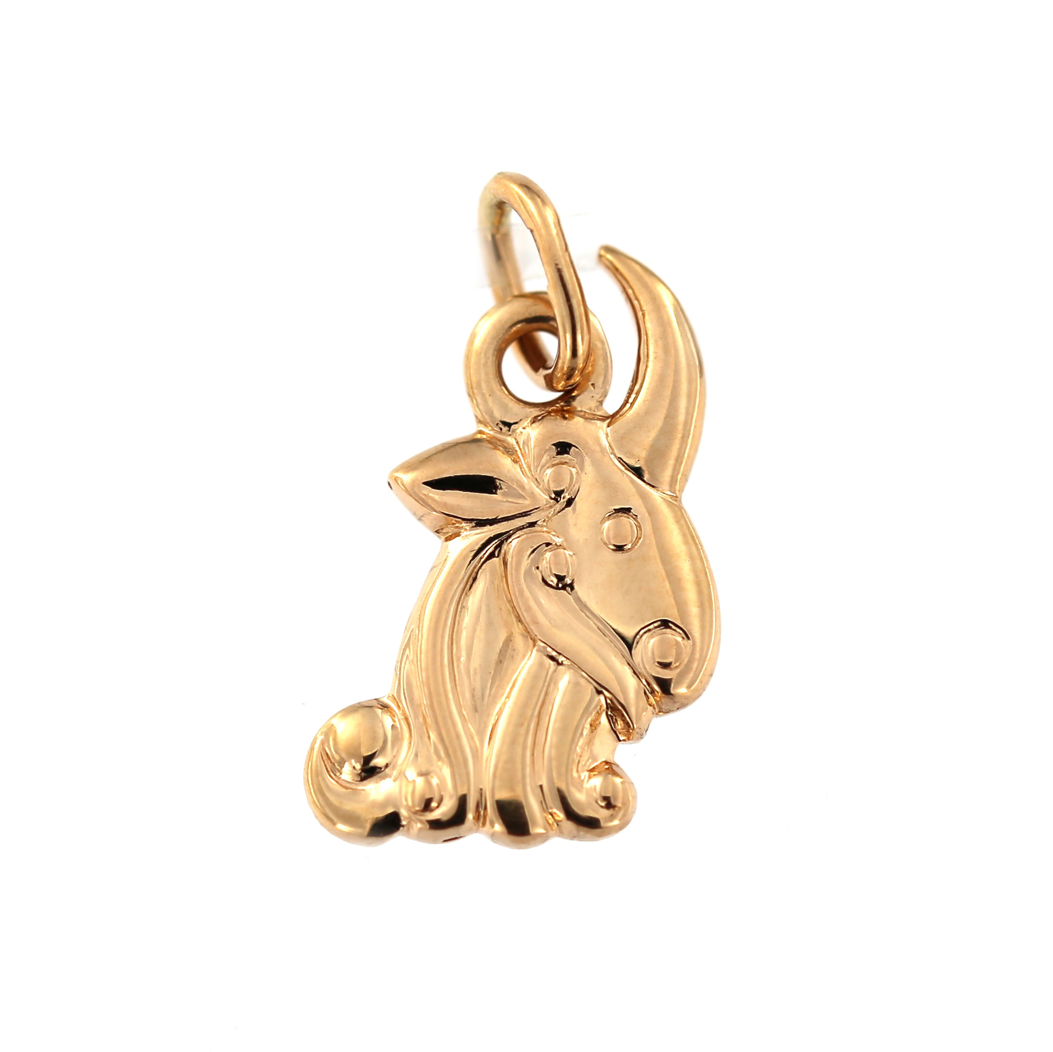 Rose gold pendant Capricon zodiac sign ARH-O-08