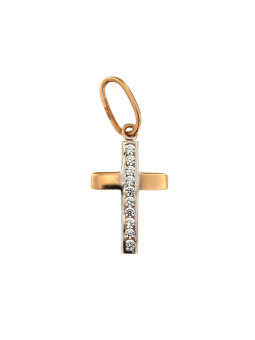 Rose gold cross pendant ARK04-11